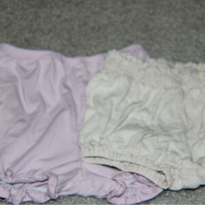 Kids Ruffled bloomers Set - cream and Lavender